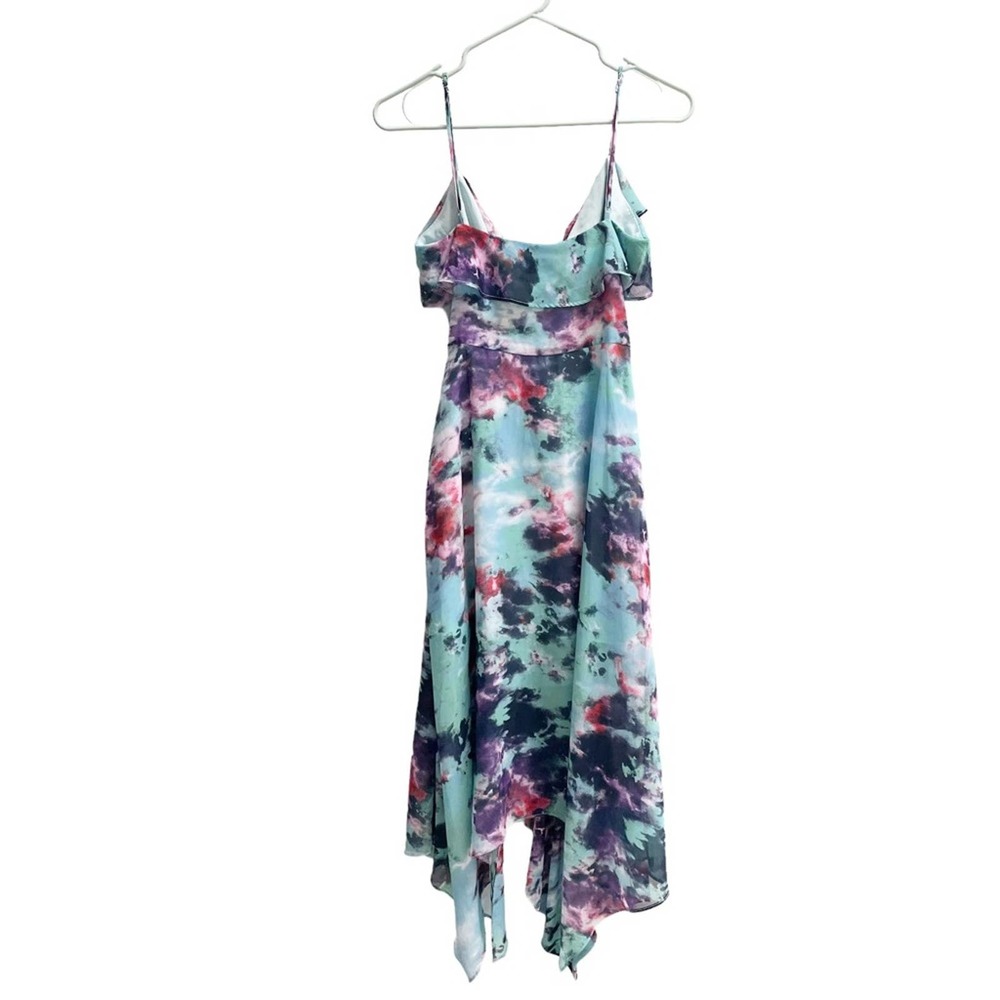 LOVERS & FRIENDS Haven Midi Dress Blue Tie Dye XS - Picture 7 of 10
